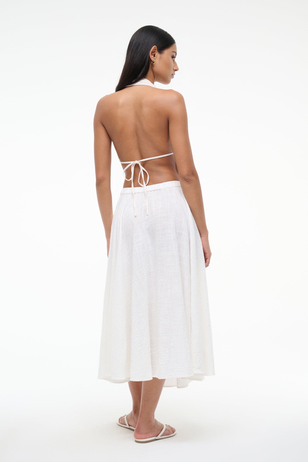 Image FLORES COVERUP TOP | BUTTERCREAM 3 of 5 and Clicking this image will trigger a zoom pop-up