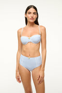 Image JO BALCONETTE BIKINI TOP | SKY MICRO CHECK 1 of 7