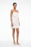 Image LAURA LINEN MINI DRESS | POP SARDINES IVORY 4 of 5