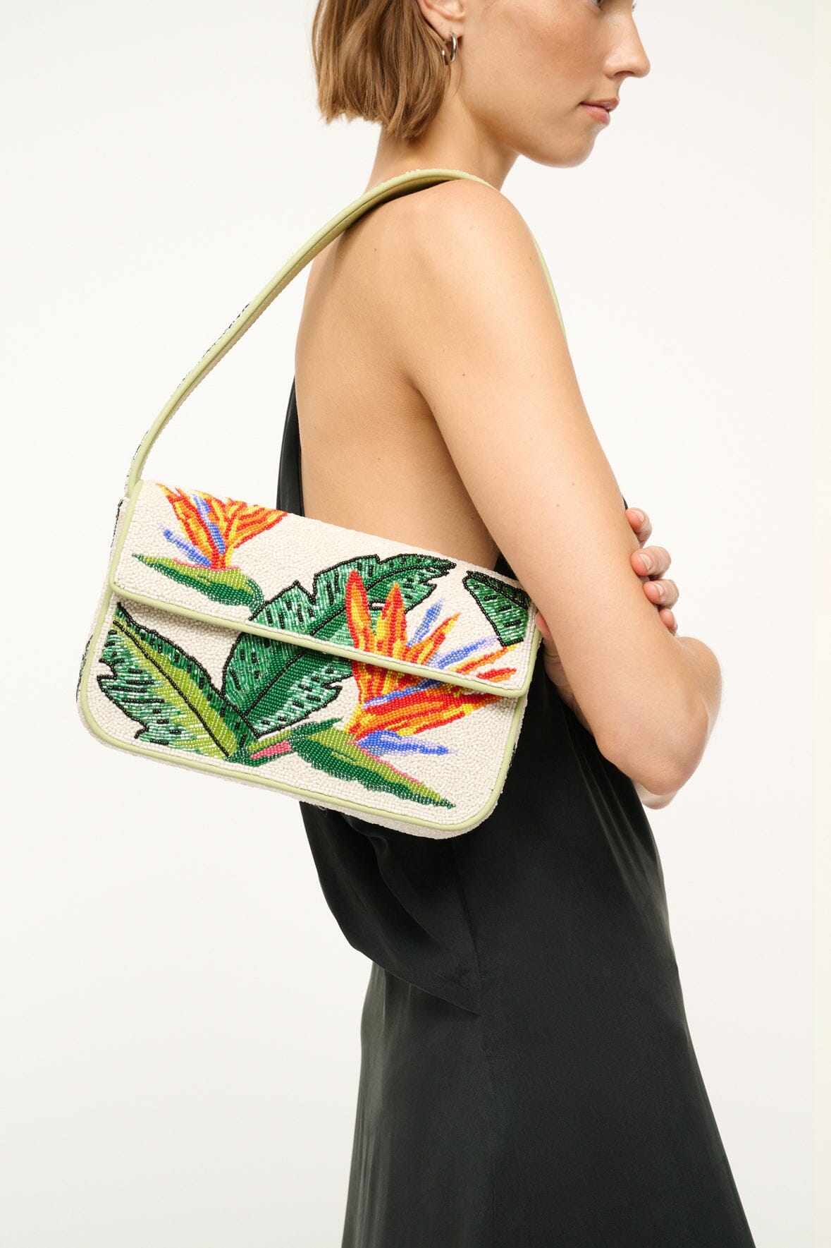 Image TOMMY BEADED BAG | BIRDS OF PARADISE 2 of 7 and Clicking this image will trigger a zoom pop-up