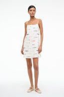 Image LAURA LINEN MINI DRESS | POP SARDINES IVORY 3 of 5