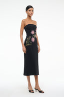 Image BROOKE DRESS | DAHLIA DAYDREAM BLACK 3 of 6