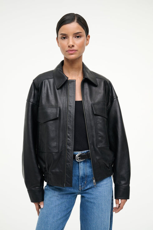 Go to EUGENE LEATHER JACKET BLACK view 2