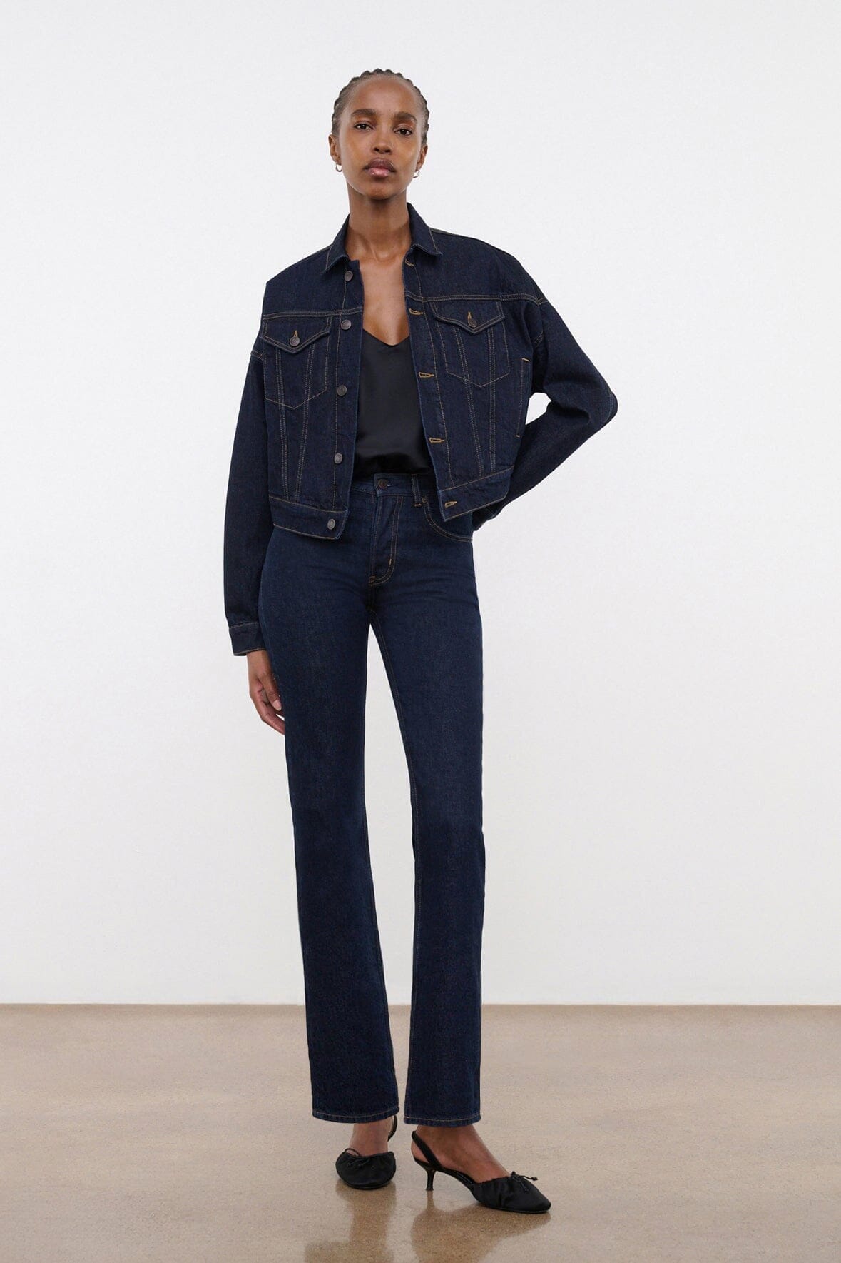 Image GLEN DENIM JACKET | INDIGO 1 of 8 and Clicking this image will trigger a zoom pop-up