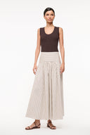 Image PROCIDA SKIRT | IVORY DARK OAK MICRO STRIPE 6 of 7