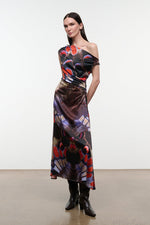 PHARE SILK DRESS | BUTTERFLY FUCHSIA