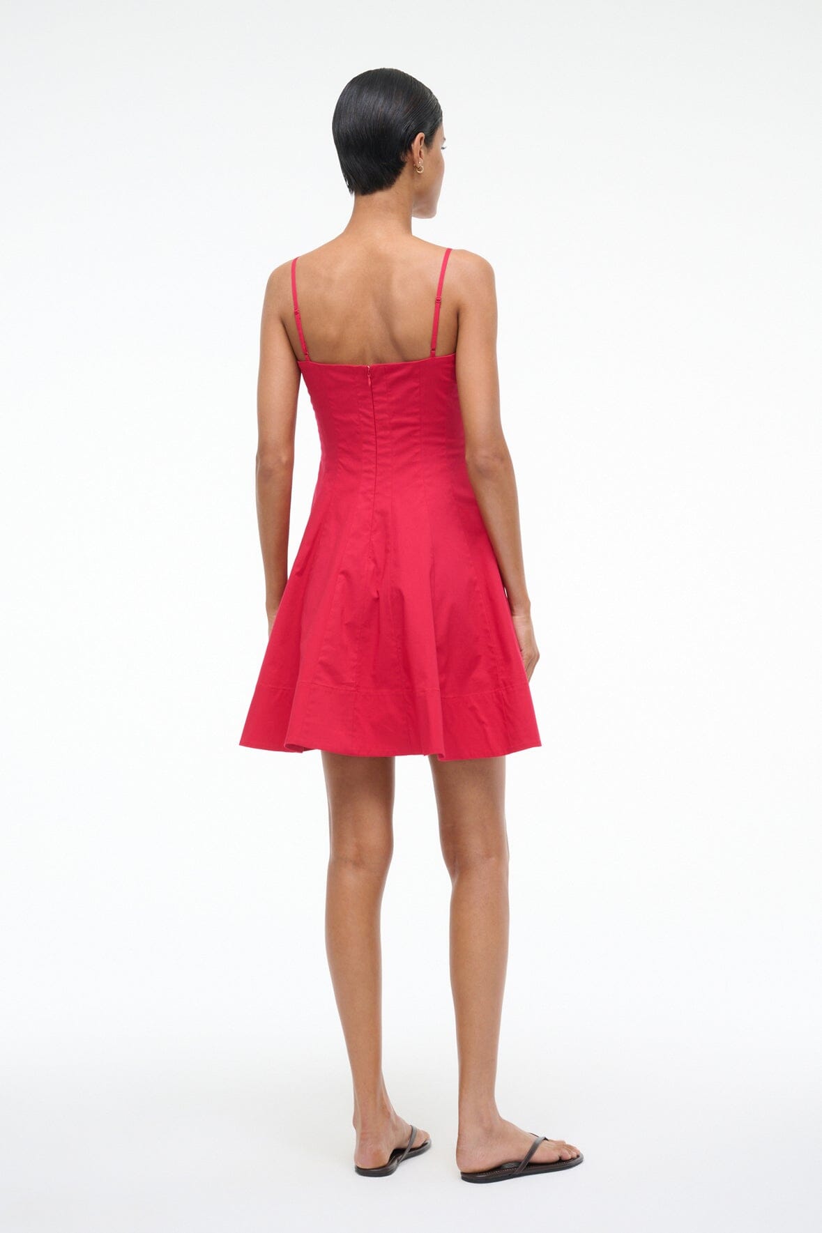 staud wylie mini dress Staud Women's Wylie Mini Dress - Brown - Size 16