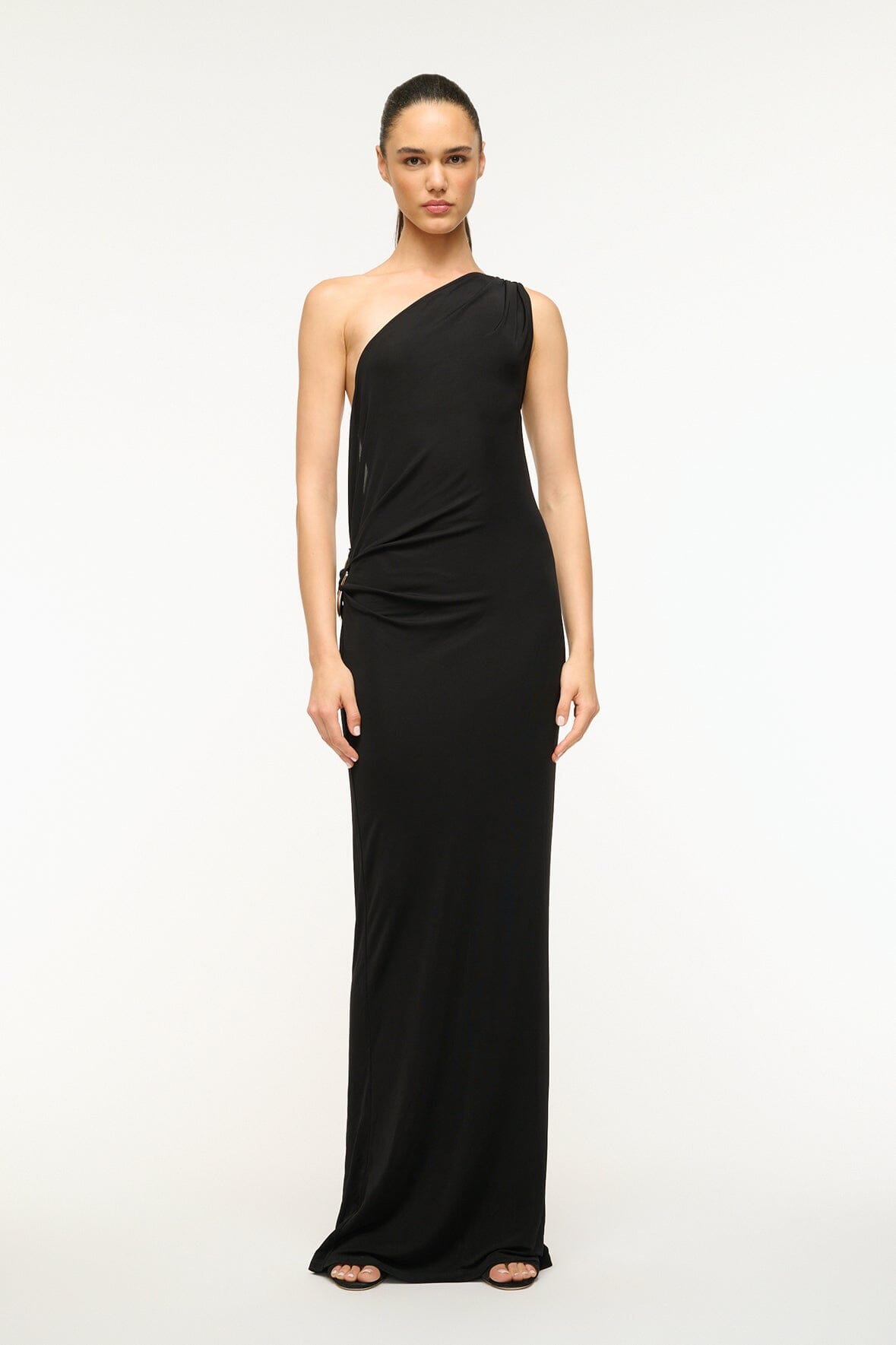 Image ZENITH DRESS | BLACK 1 of 6 and Clicking this image will trigger a zoom pop-up