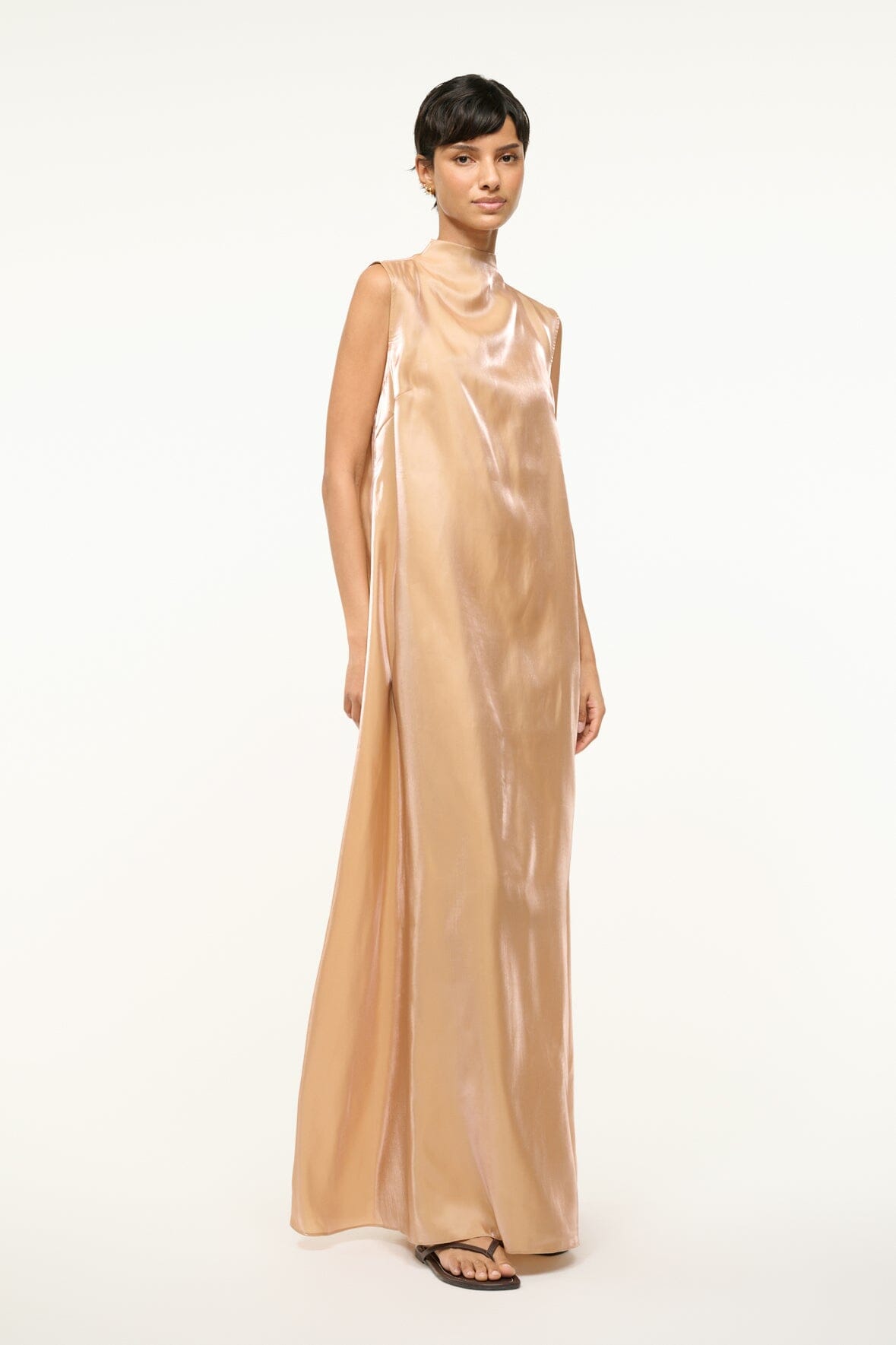 Image ARAYA DRESS | ROSE GOLD 4 of 6 and Clicking this image will trigger a zoom pop-up