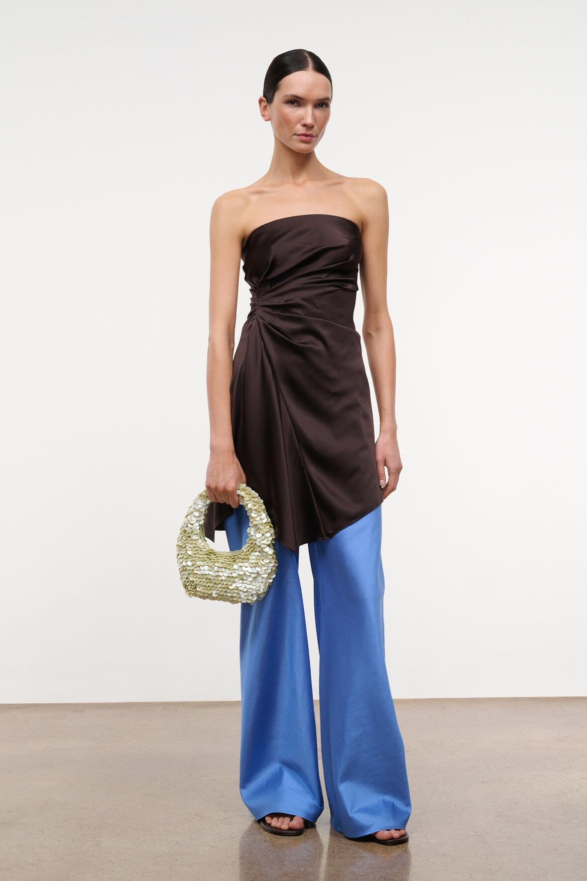 freda silk dress earth Earth Freda Silk Dress