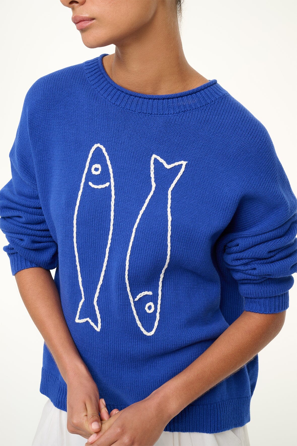 Image GIADA SWEATER | PIER BLUE 5 of 7 and Clicking this image will trigger a zoom pop-up