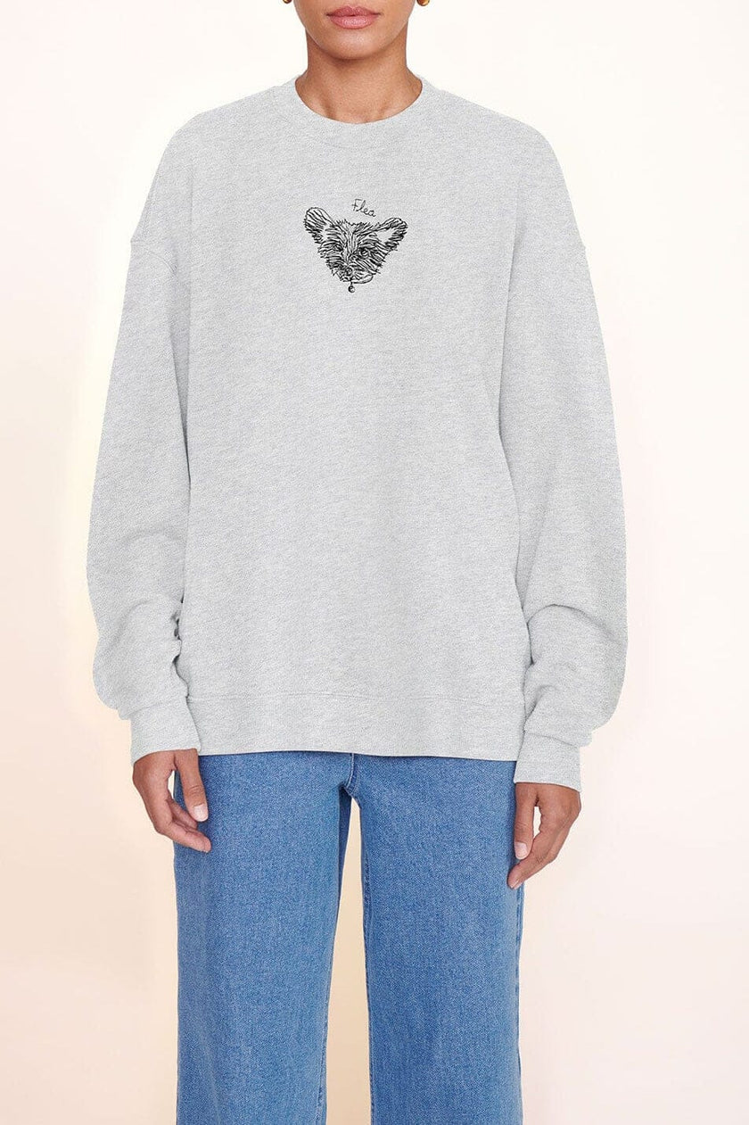 Official image for STAUD and C.BONZ co-create custom embroidered sweatshirt
