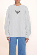 CUSTOM STAUD x C.BONZ OVERSIZED SWEATSHIRT | GREY