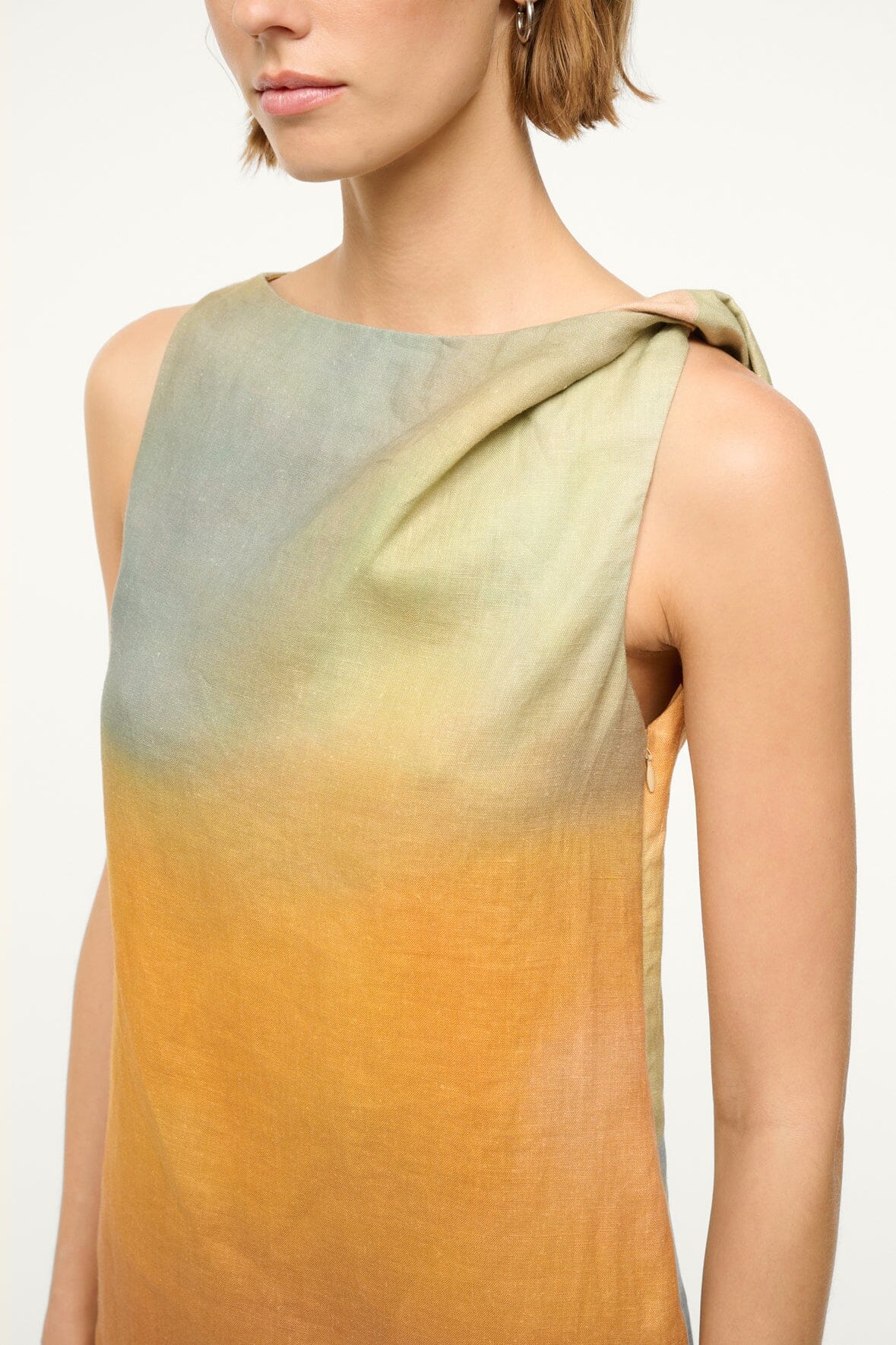 Image BOA LINEN DRESS | PASTEL CLOUDS 2 of 6 and Clicking this image will trigger a zoom pop-up