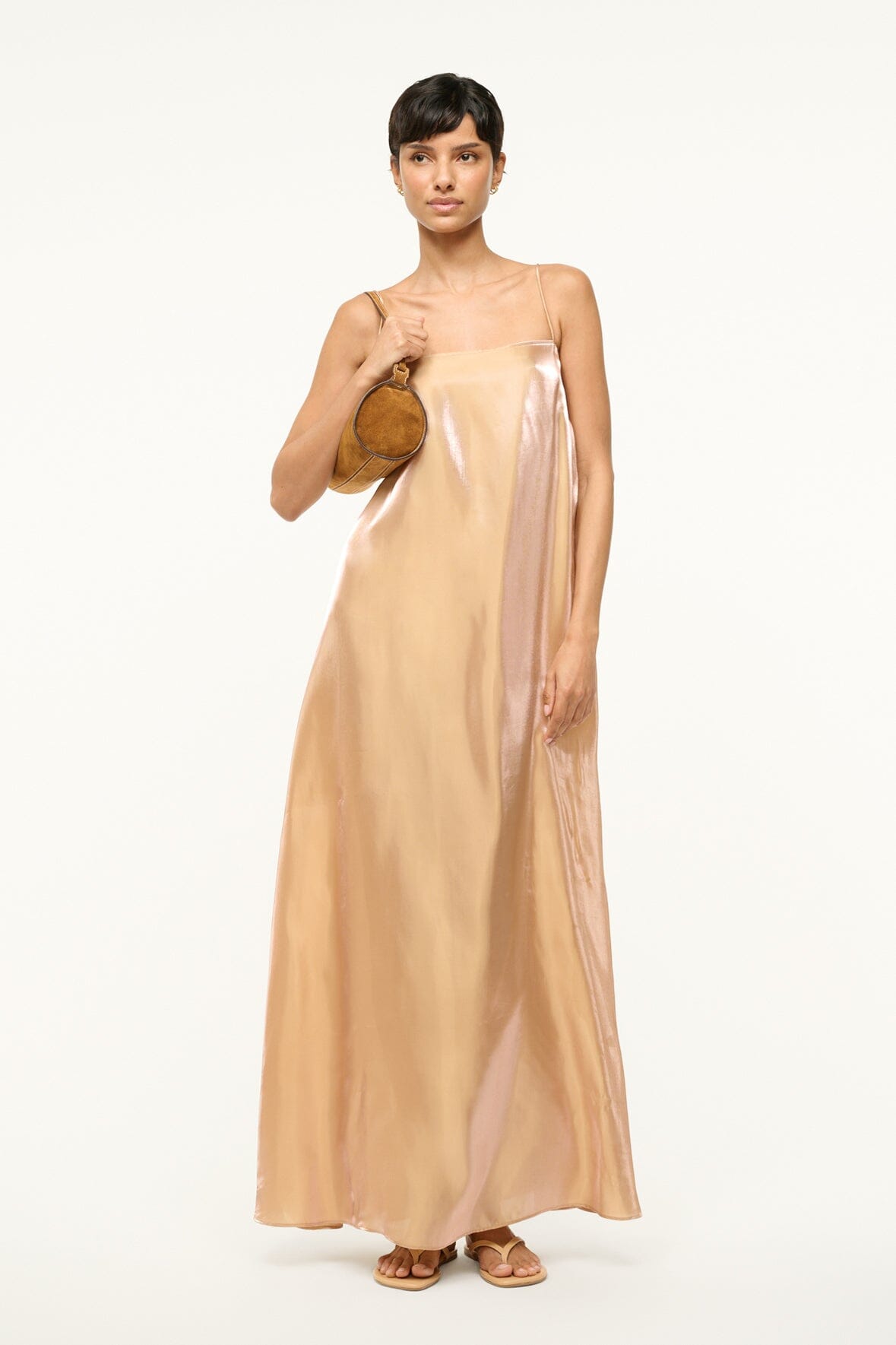 Image DELFINA DRESS | ROSE GOLD 4 of 6 and Clicking this image will trigger a zoom pop-up