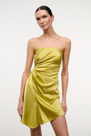 ADRIANA SILK DRESS | CITRON CITRON / 4