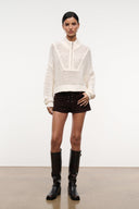 CROPPED HAMPTON SWEATER | IVORY IVORY / XS