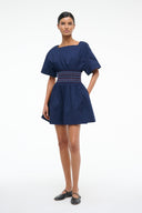 Image AMY MINI DRESS | NAVY 1 of 6