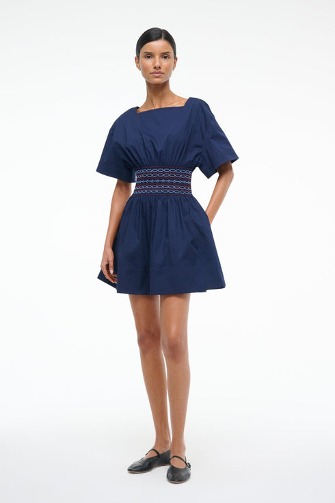 Go to AMY MINI DRESS NAVY view 1