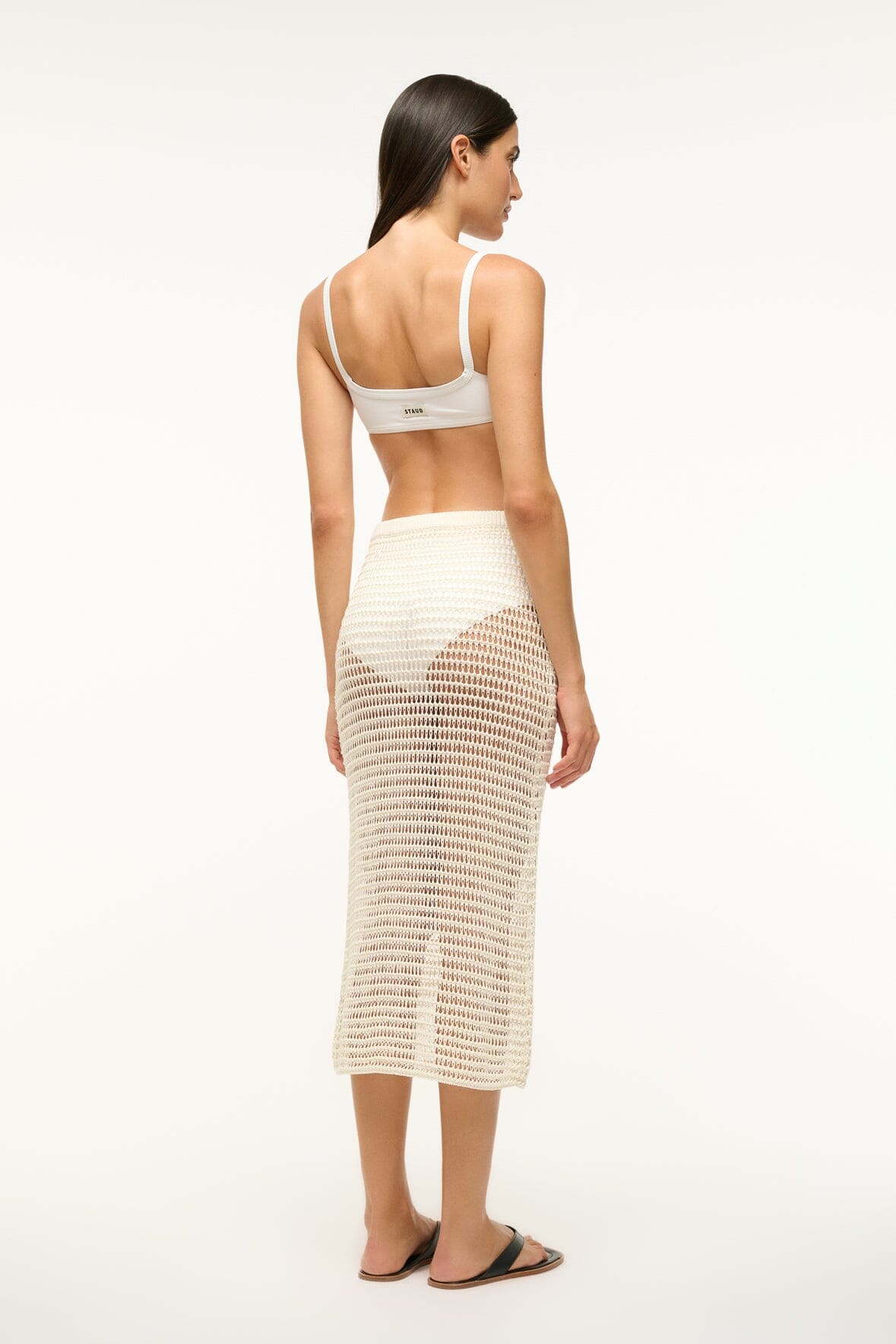 Image INES COVERUP SKIRT | IVORY 4 of 4 and Clicking this image will trigger a zoom pop-up