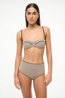 Image DEVON HIGH RISE BIKINI BOTTOM | NATURAL PIQUE 2 of 4