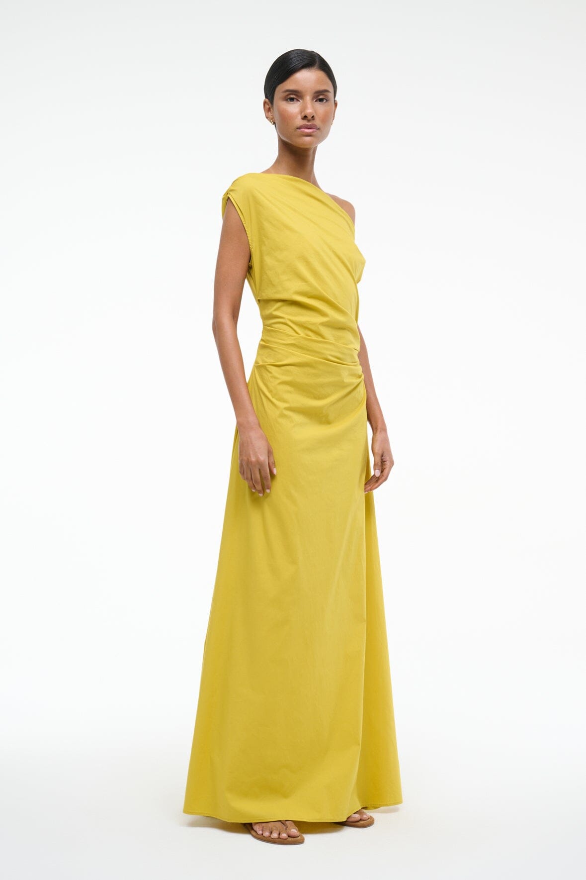 Image MAXI PHARE DRESS | CHARTREUSE 3 of 6 and Clicking this image will trigger a zoom pop-up