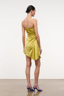 ADRIANA SILK DRESS | CITRON CITRON / 4