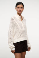 CROPPED HAMPTON SWEATER | IVORY IVORY / XS