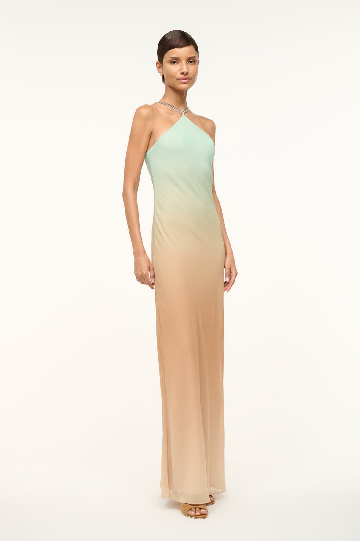 Image CADENCE DRESS | CARIBBEAN OMBRE 2 of 5 and Clicking this image will trigger a zoom pop-up