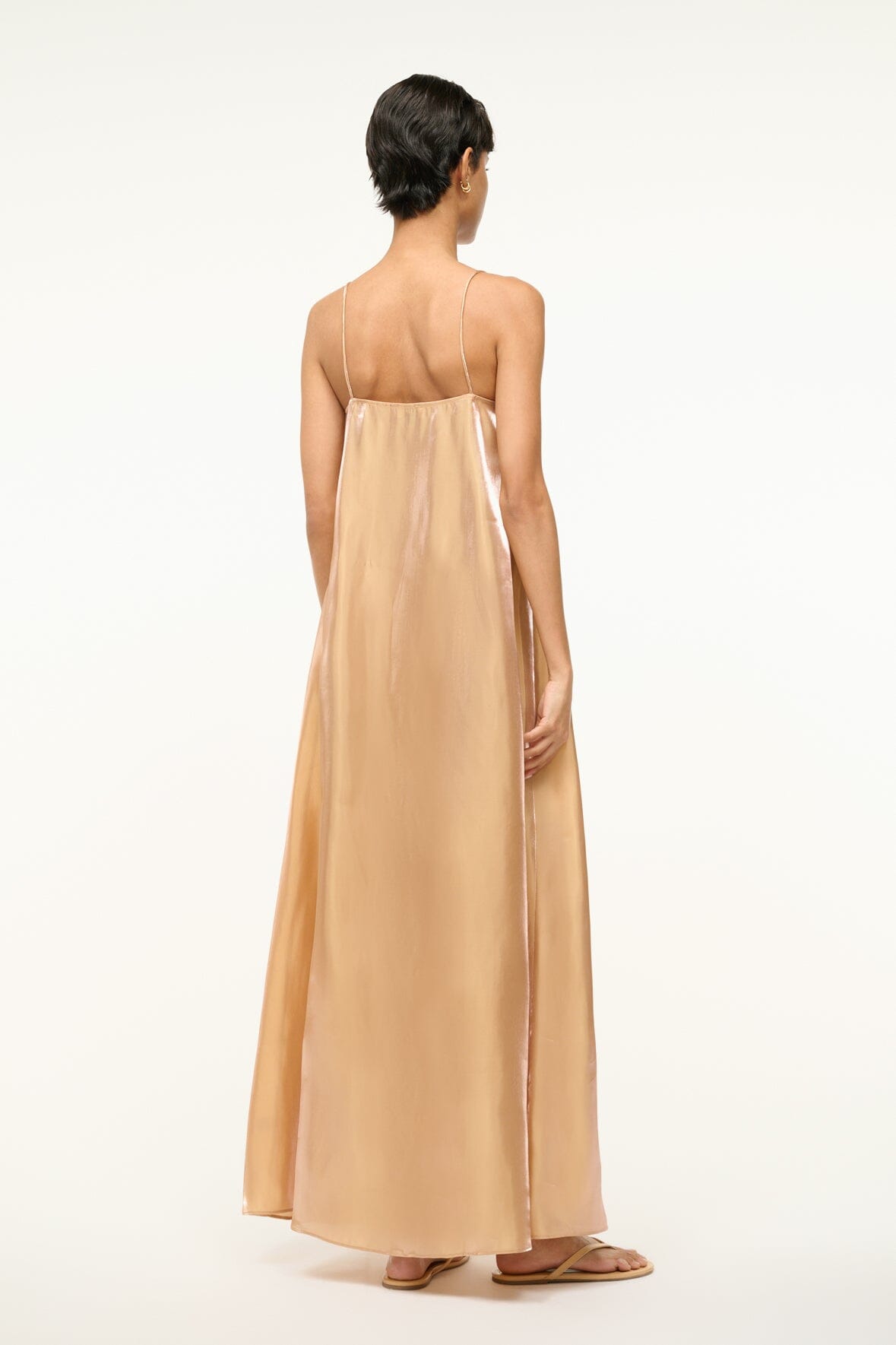 Image DELFINA DRESS | ROSE GOLD 3 of 6 and Clicking this image will trigger a zoom pop-up