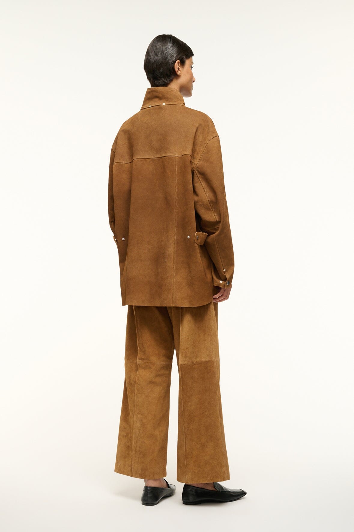 Image FOUNDATION JACKET | TAN SUEDE 5 of 5 and Clicking this image will trigger a zoom pop-up