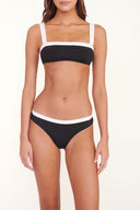 GEMMA BIKINI BOTTOM | BLACK WHITE