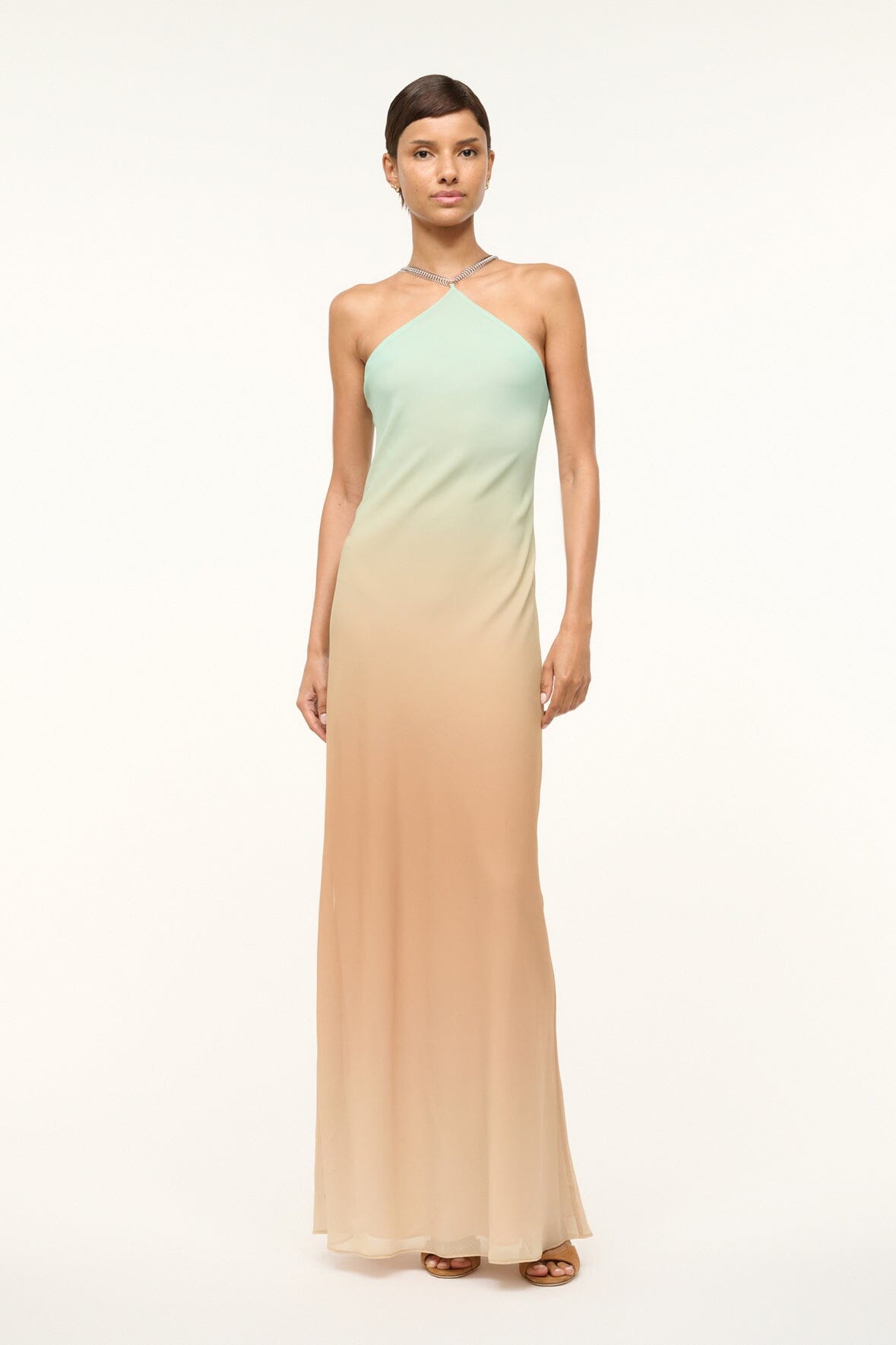 Image CADENCE DRESS | CARIBBEAN OMBRE 1 of 5 and Clicking this image will trigger a zoom pop-up