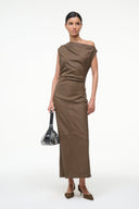 Image PHARE LEATHER DRESS | TRUFFLE 6 of 7