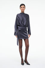PHOEBE SILK MINI DRESS | NOCTURNE