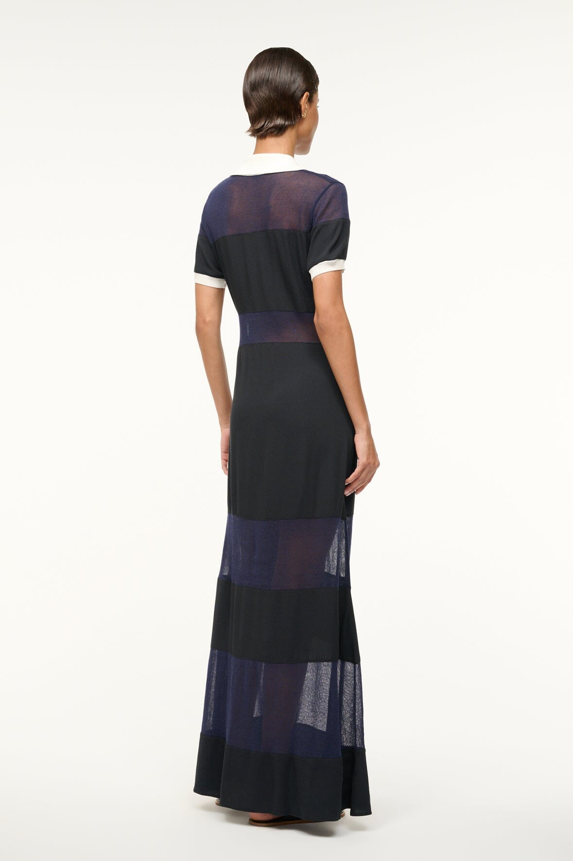 Image QUAINT DRESS | BLACK NAVY IVORY 3 of 4 and Clicking this image will trigger a zoom pop-up