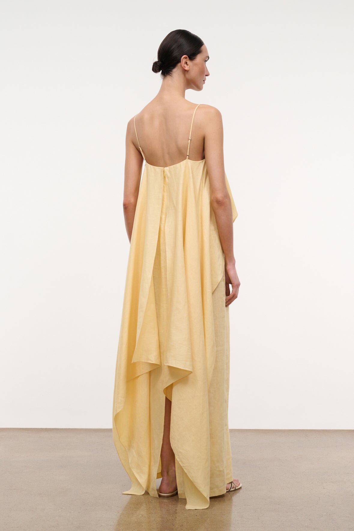 butter yellow linen dress Button Down Dress- Dress Material butter yellow linen dress Alice