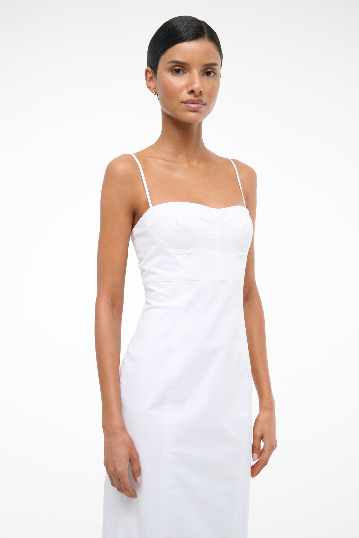 Image WHITNEY DRESS | WHITE 4 of 5 and Clicking this image will trigger a zoom pop-up
