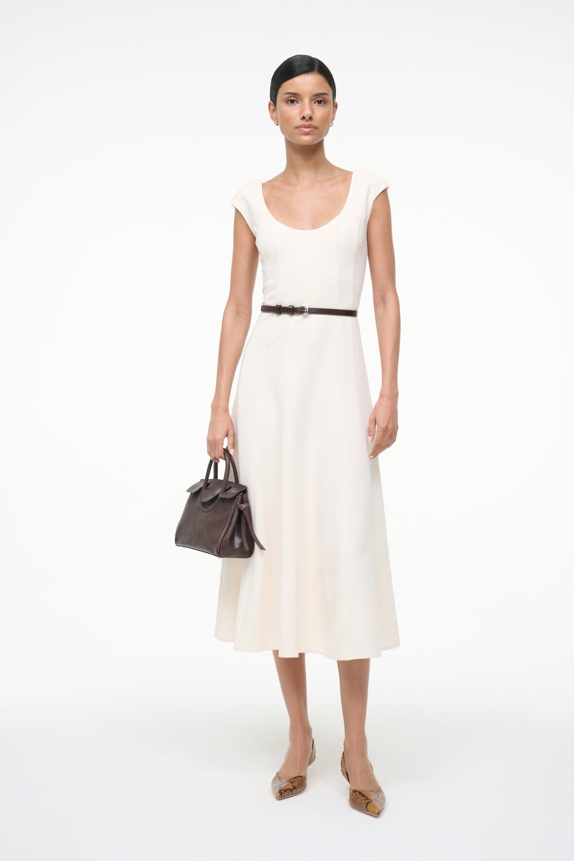 Image CHARLOTTE DRESS | ECRU 7 of 9 and Clicking this image will trigger a zoom pop-up