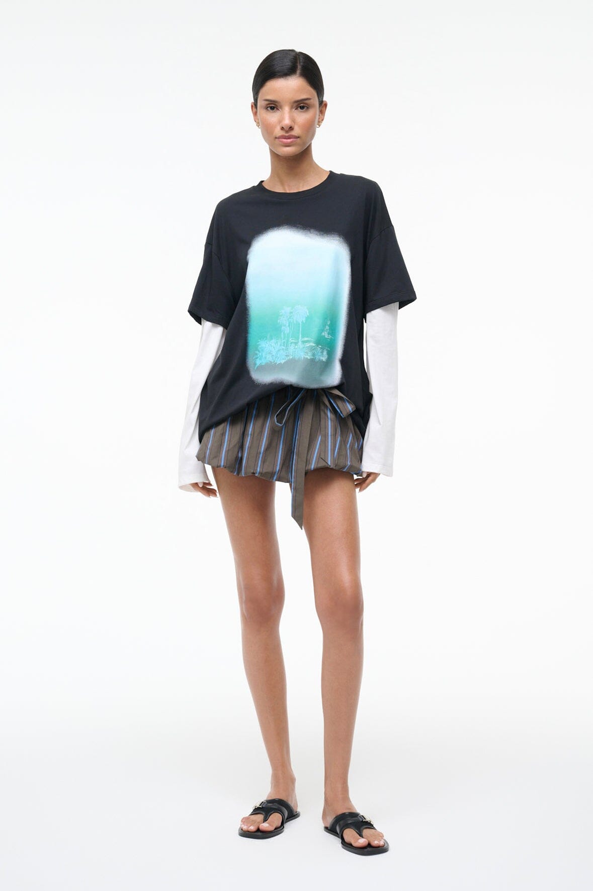 LAGUNA SKIRT HUNTINGTON STRIPE