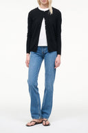 MIDNIGHT CASHMERE CARDIGAN | BLACK