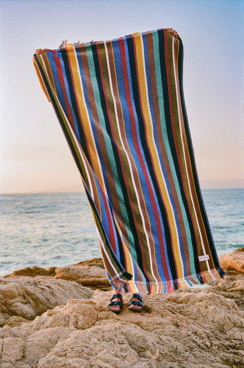 Go to STAUD x BUSINESS & PLEASURE CO. BEACH TOWEL MARKET STRIPE view 2