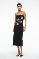 Image BROOKE DRESS | DAHLIA DAYDREAM BLACK 1 of 6