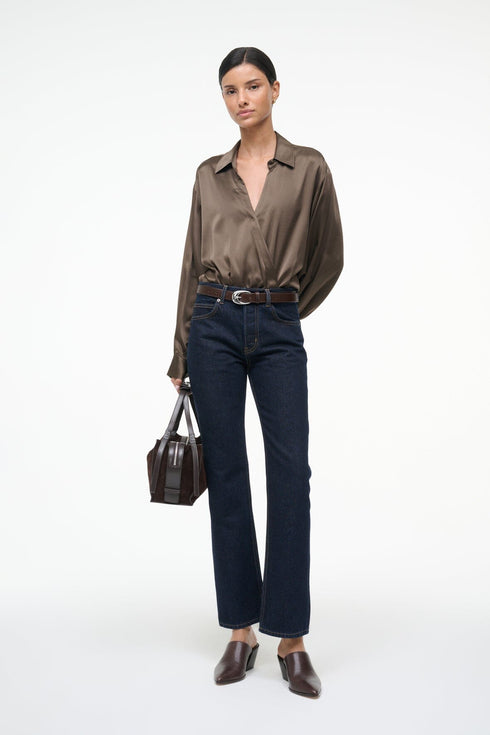 Go to EVE SILK BODYSUIT TAUPE view 2