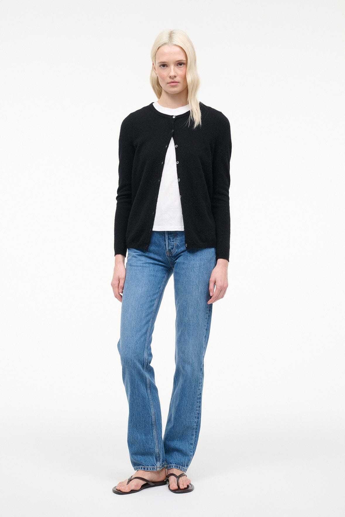 MIDNIGHT CASHMERE CARDIGAN