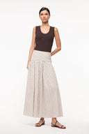 Image PROCIDA SKIRT | IVORY DARK OAK MICRO STRIPE 3 of 7
