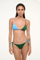 Image SISLEY SIDE TIE BIKINI BOTTOM | JUNGLE SKY 1 of 4