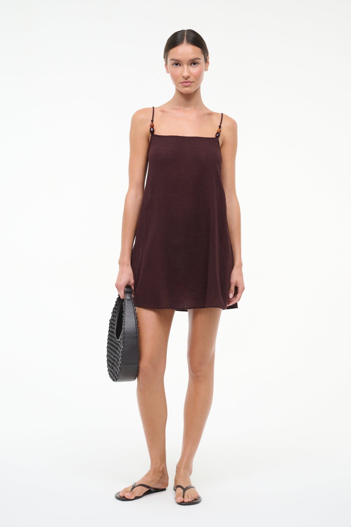staud chocolate brown dress Brown Joy Maxi Dress