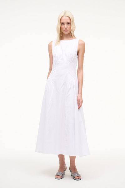 staud white dress graduation Staud Nia Dress in White