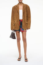 NATALIE SUEDE JACKET | TAN